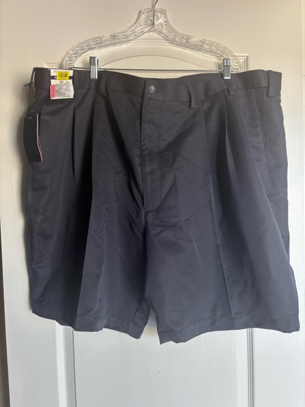 Roundtree & Yorke Front Pleat Dark Blue Big men Shorts Size 52 NEW